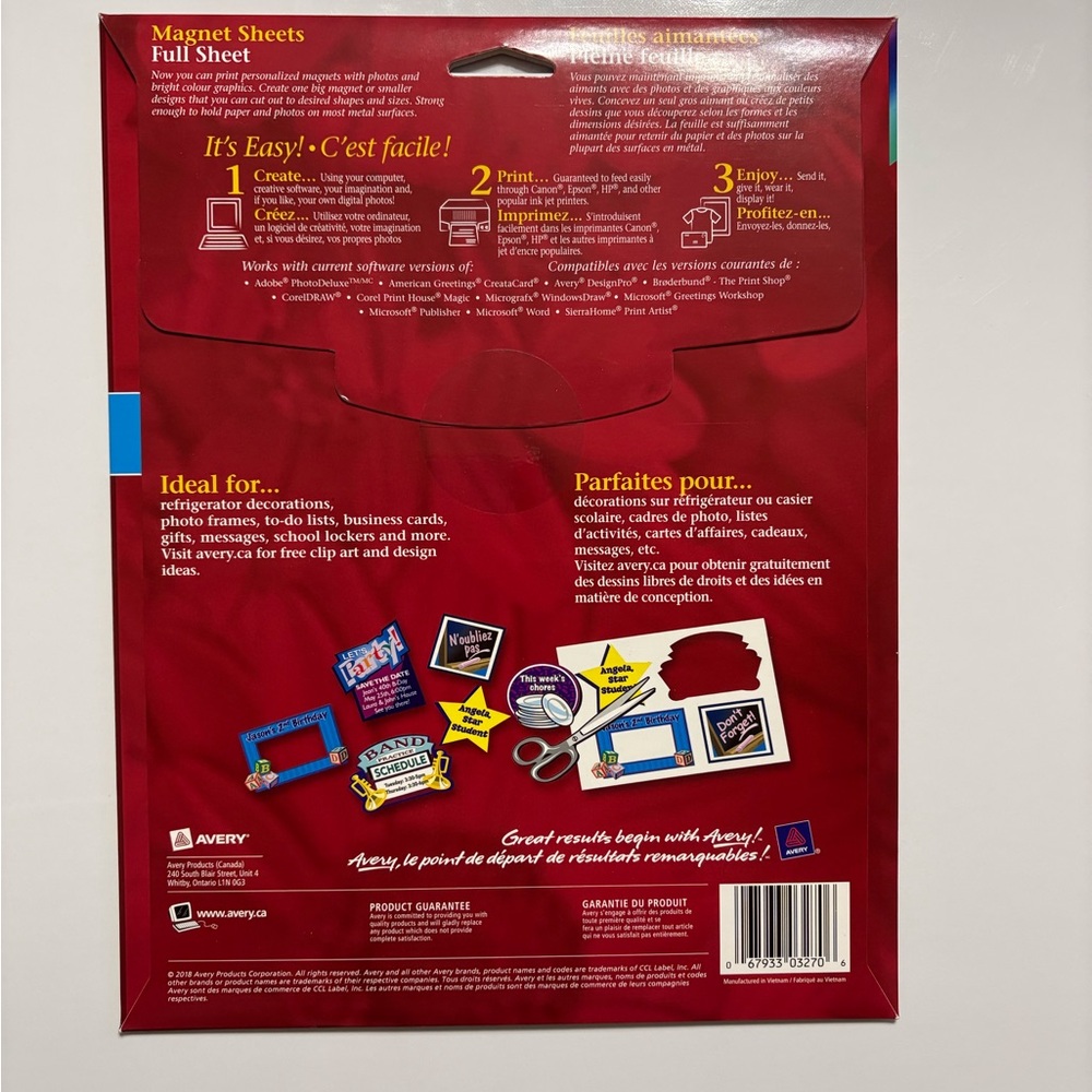 Avery Ink Jet Magnet Sheets - Picture 2 of 3